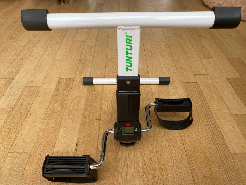 Turini mini hometrainer/fietstrainer met display zgan, Ophalen, Armen, Zo goed als nieuw, Metaal