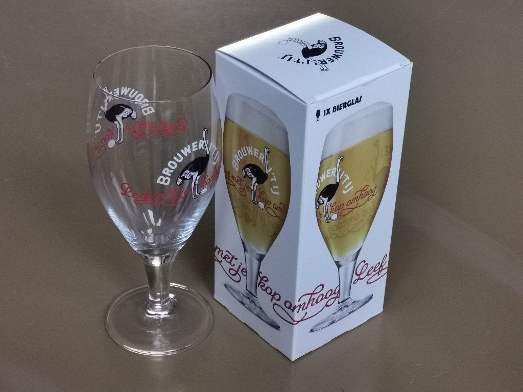 Brouwerij 'h IJ bier glazen set of zes glazen zie fotos, Ophalen of Verzenden, Nieuw, Bierglas