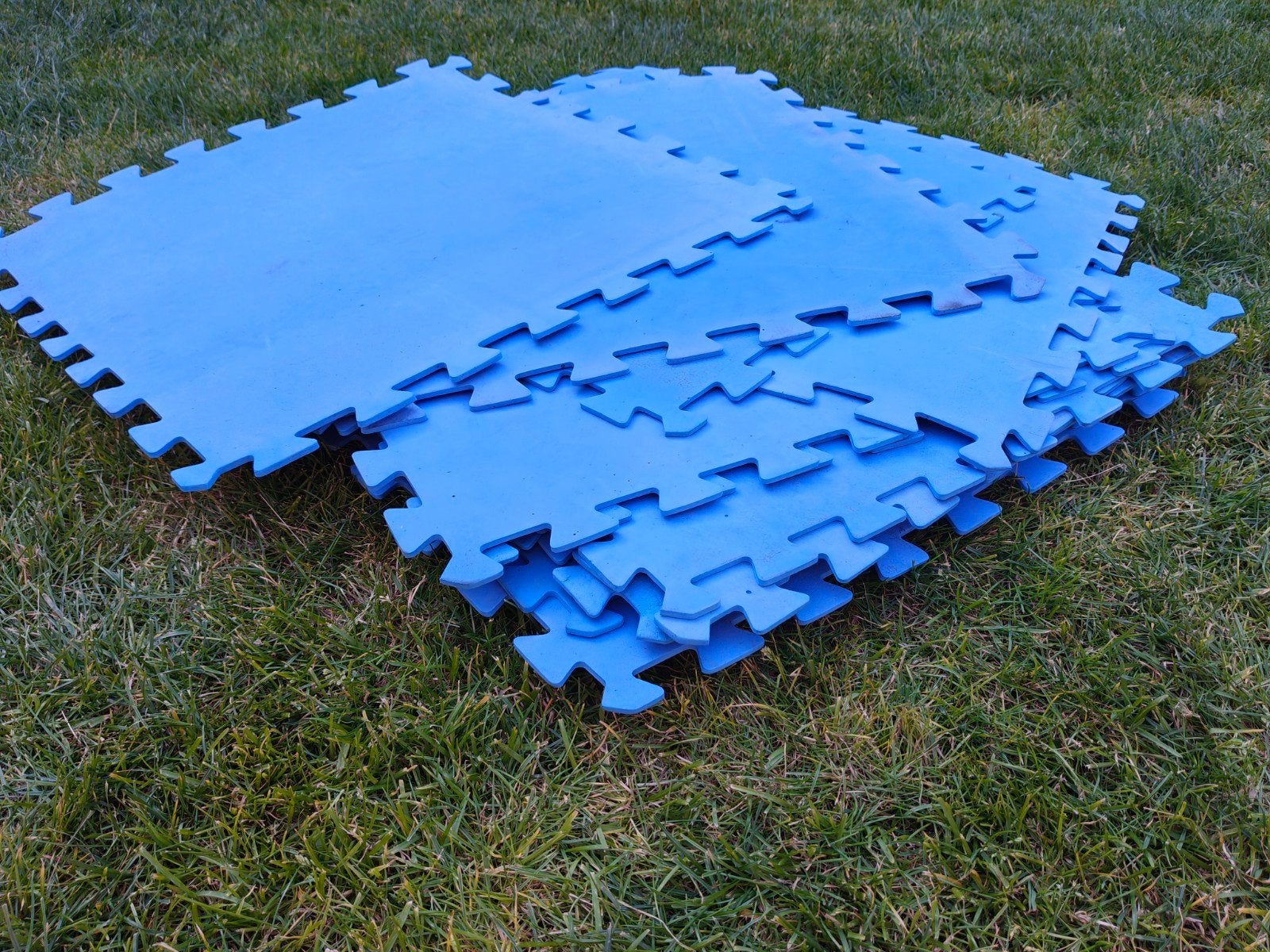 16 Blauwe zwembad tegels 50x50, Tuin en Terras, Ophalen of Verzenden