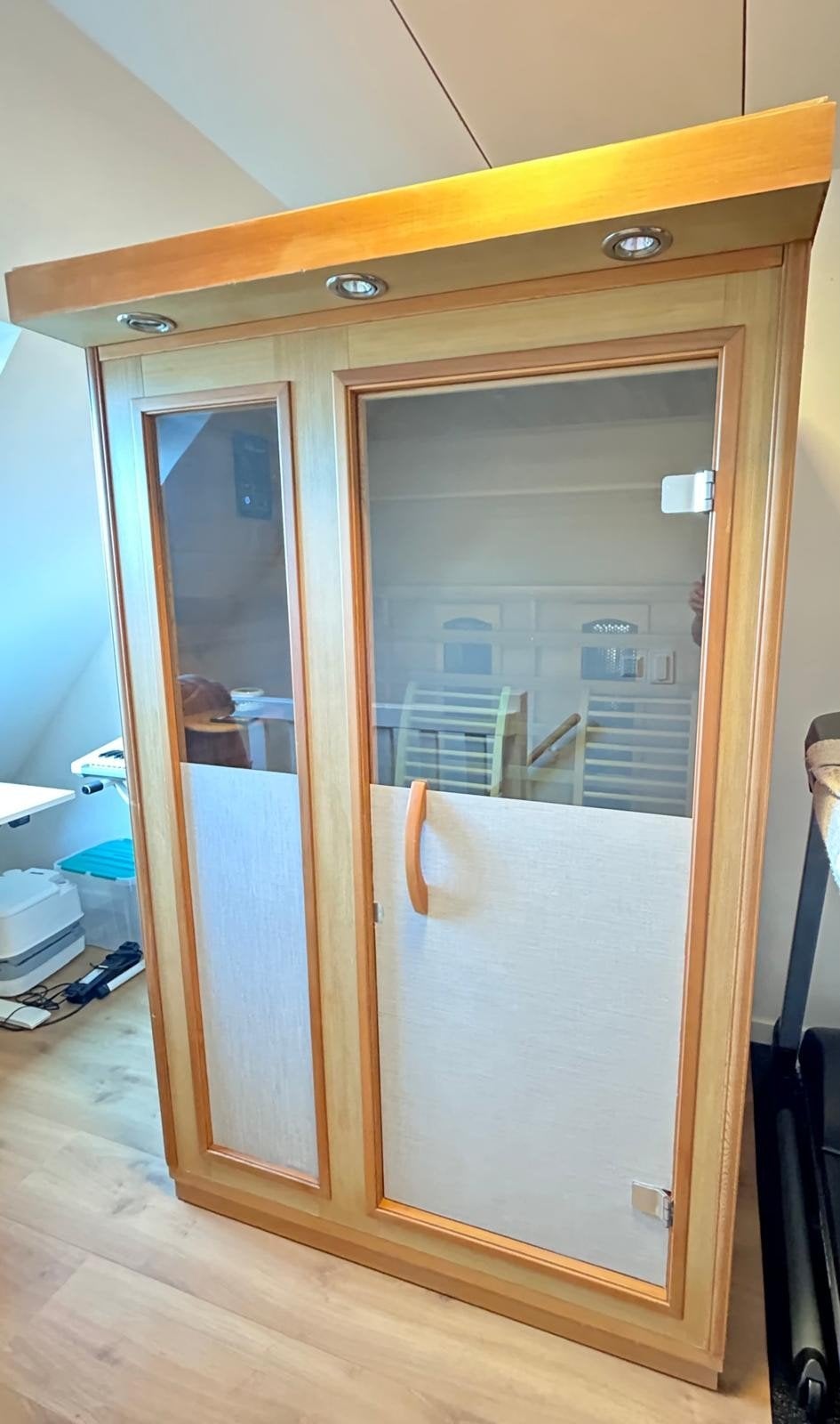 SuperSauna Infrarood Sauna - Zo goed als nieuw, Sport en Fitness, Sauna, Ophalen, Zo goed als nieuw, Infrarood, Complete sauna
