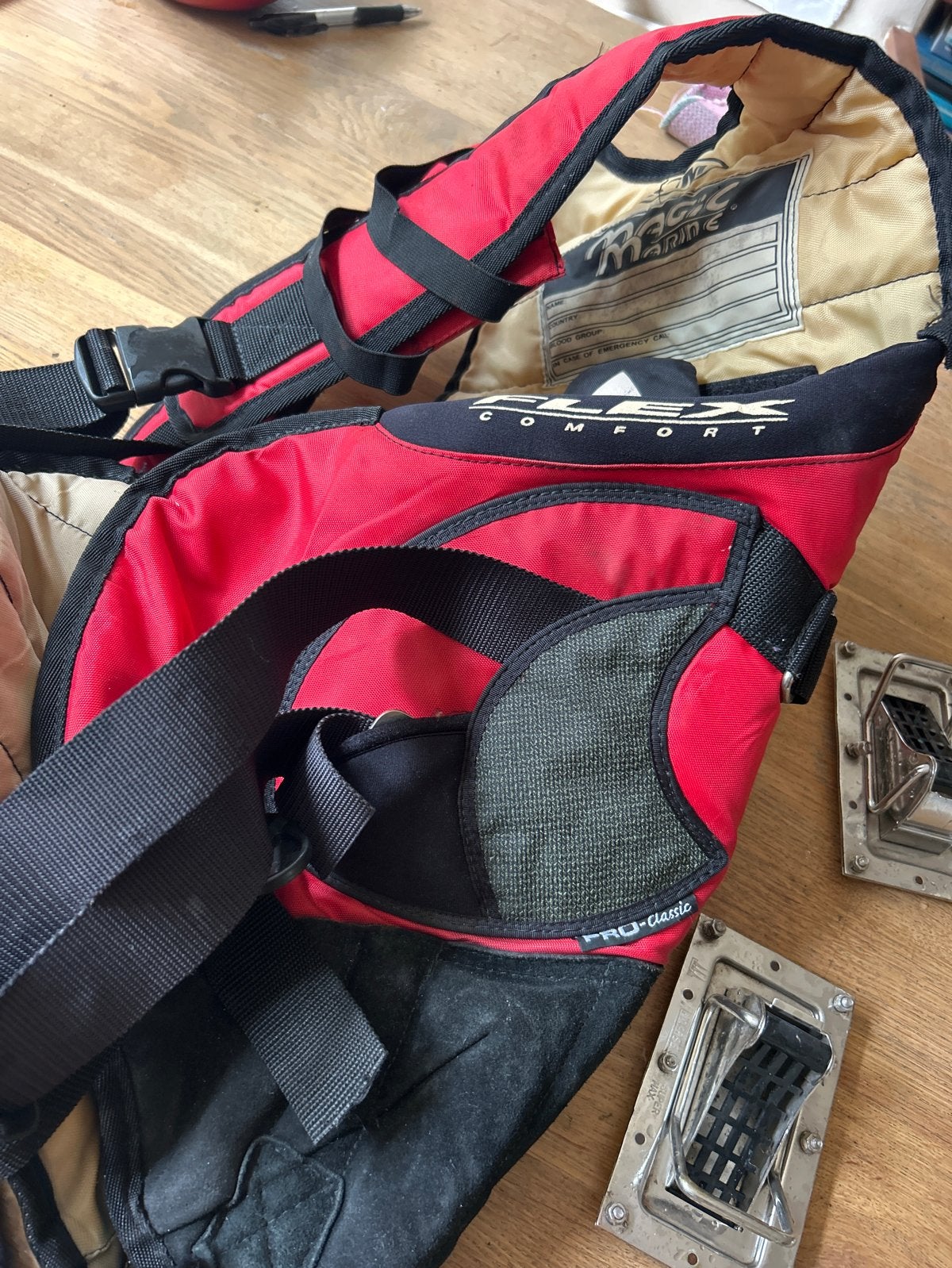 Magic Marine Trapezebroek Dames - Rood/Zwart, Watersport en Boten, Ophalen of Verzenden, Gebruikt, Dame, Overige typen