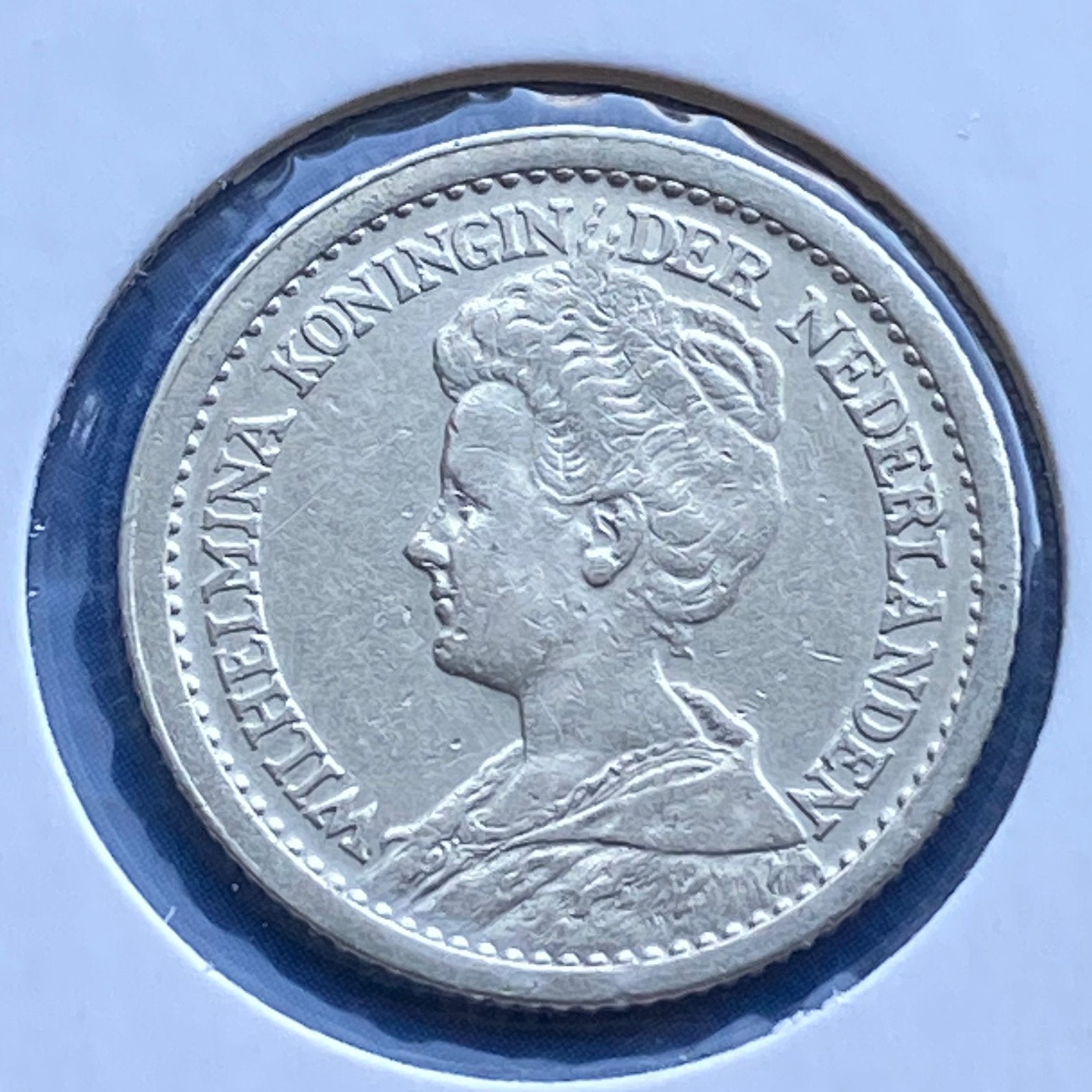 0,5 - 1/2 - 0.5 Gulden uit 1912 van Wilhelmina, ½ gulden, Verzenden, Zilver, Koningin Wilhelmina