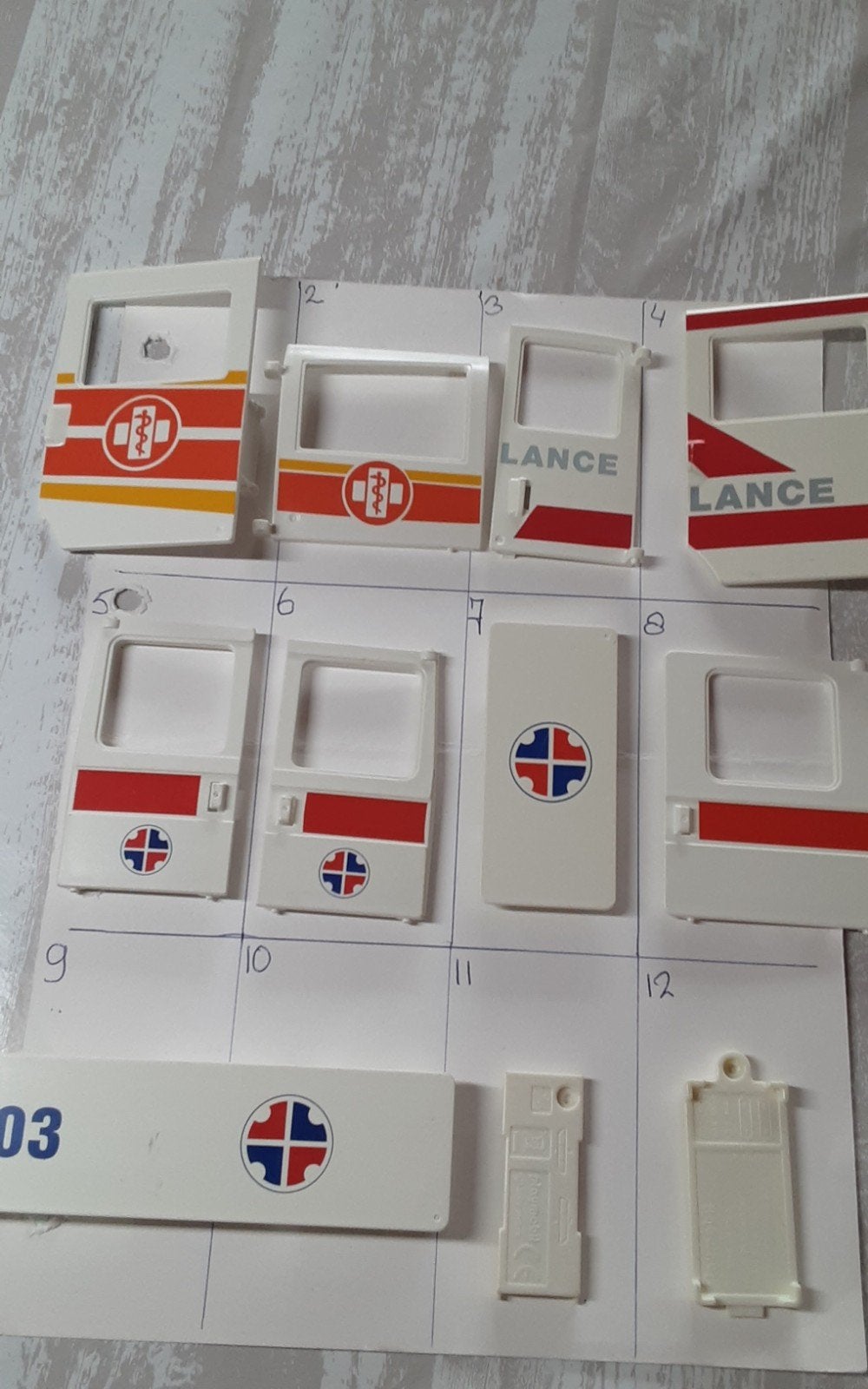 playmobil ambulance auto  deuren, Kinderen en Baby's, Speelgoed | Playmobil, Losse onderdelen, Voertuig, Ophalen of Verzenden