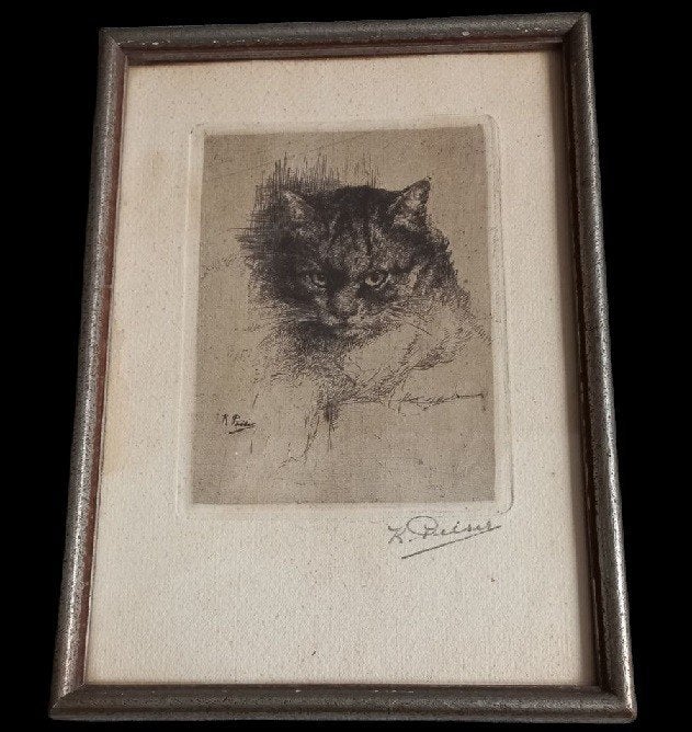 Kurt Peiser (1887-1962) Poes, Antiek en Kunst, Ophalen of Verzenden, Ets