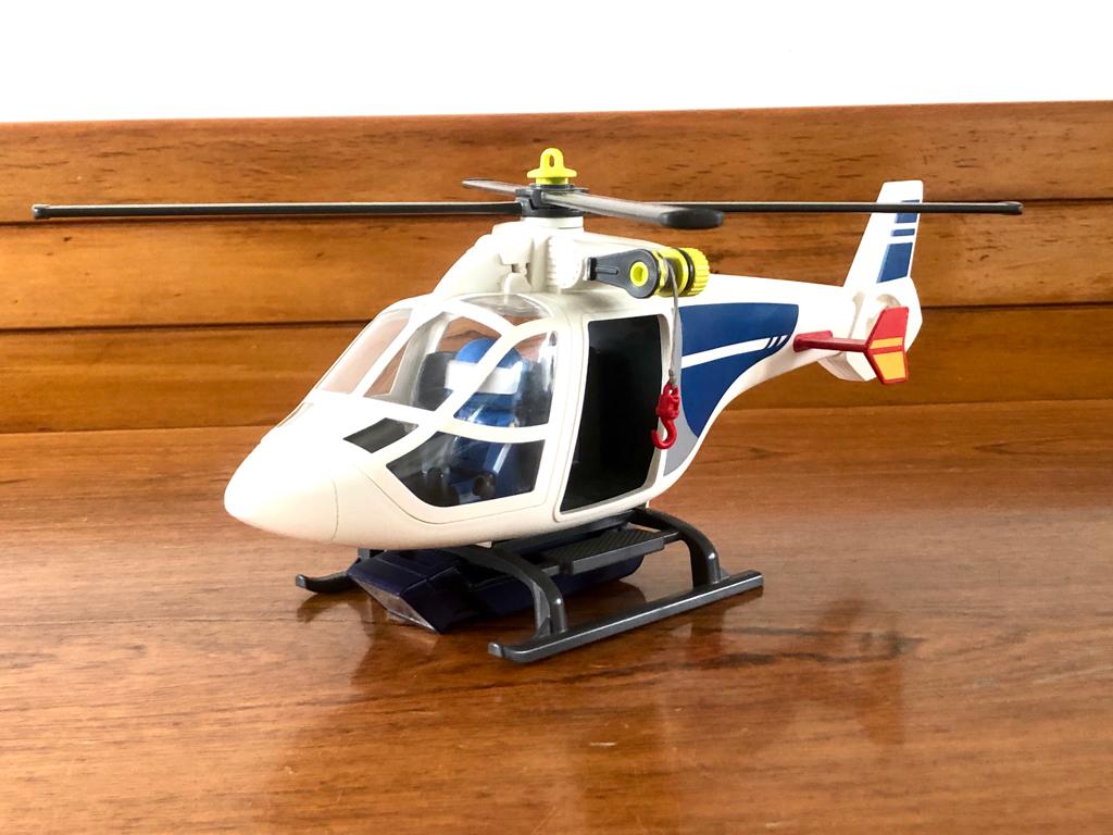 Playmobil politie helikopter, Ophalen of Verzenden, Gebruikt