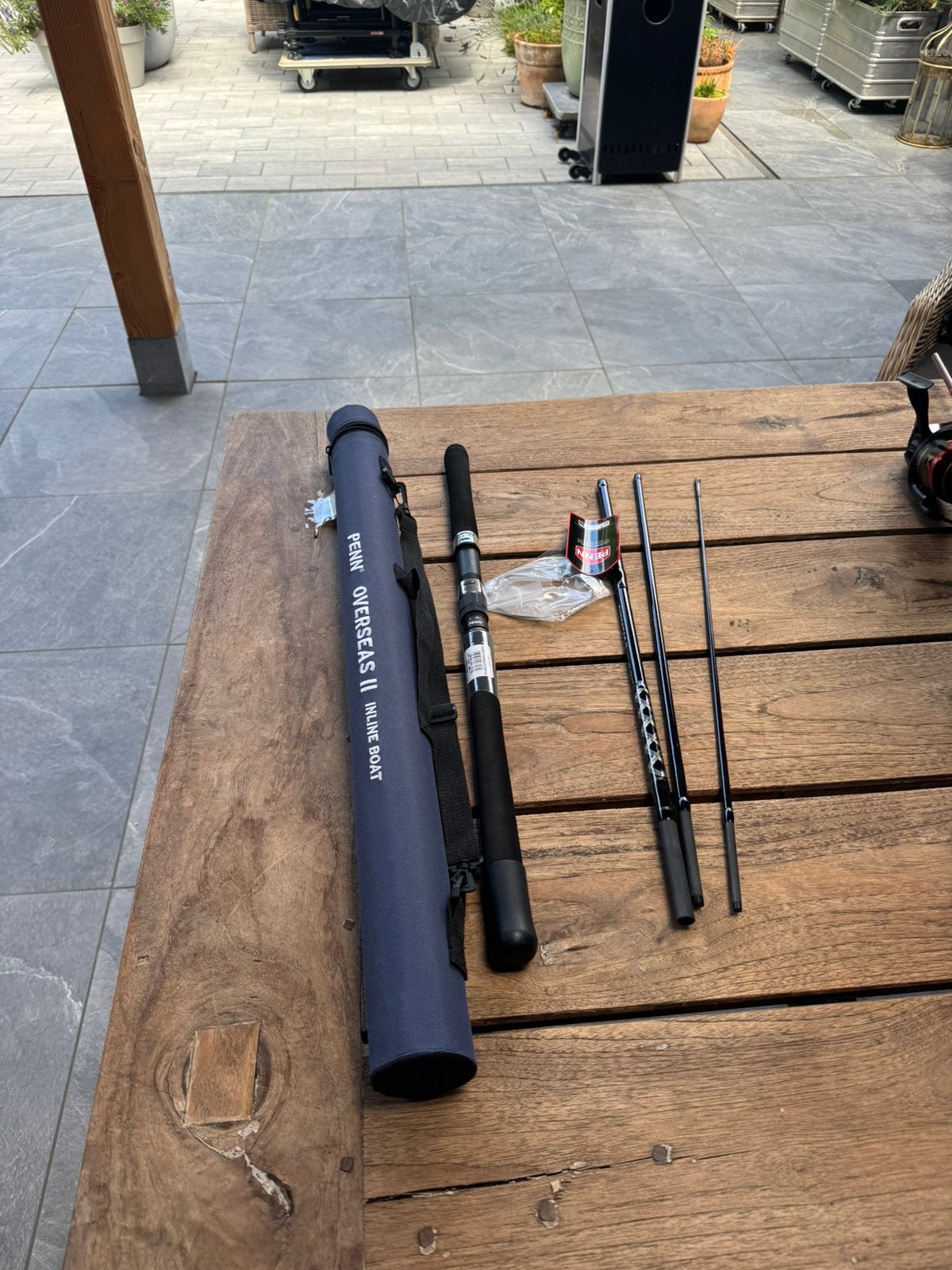 penn overseas ll inline travel boat hengels 2,1m en 12-20lb, Ophalen of Verzenden, Nieuw, Werphengel