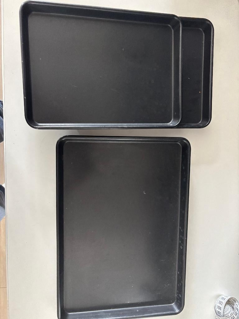 Bakplaten 3x, Ophalen of Verzenden, Zo goed als nieuw