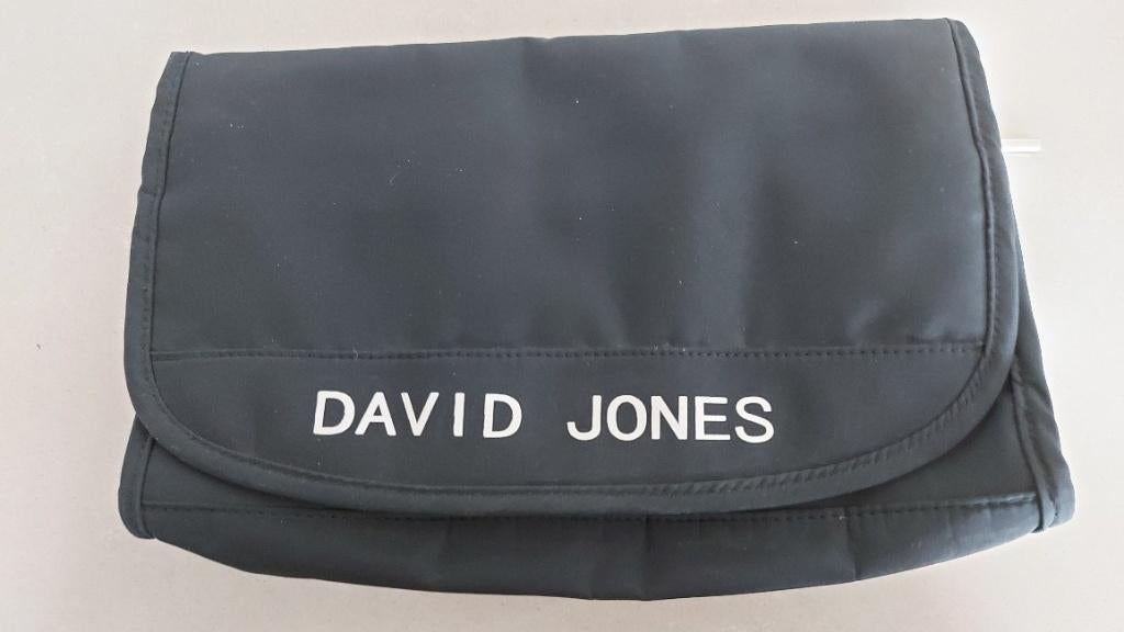Zwarte David Jonas toilettas., Sieraden, Tassen en Uiterlijk, Toilettassen, Ophalen of Verzenden, Zwart, Jongen of Meisje