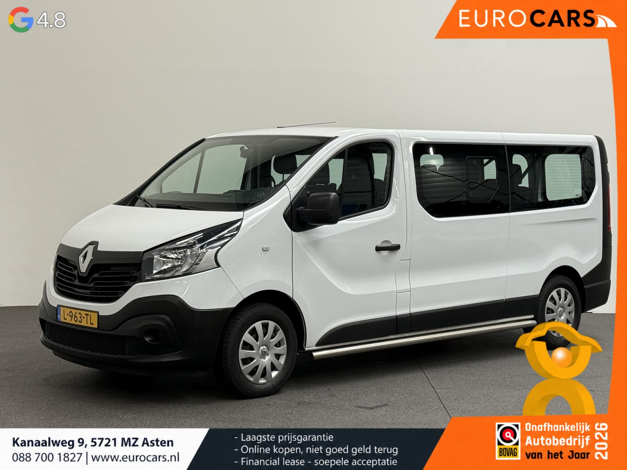 Renault Trafic Passenger 1.6 dCi Grand Zen Energy 9persoons, Auto's, Stof, Gebruikt, Euro 6, 2000 kg