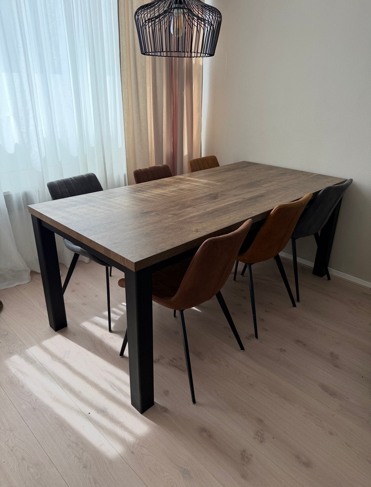 Lamulux Mokka Eettafel, Huis en Inrichting, Ophalen, Gebruikt, 50 tot 100 cm, 150 tot 200 cm