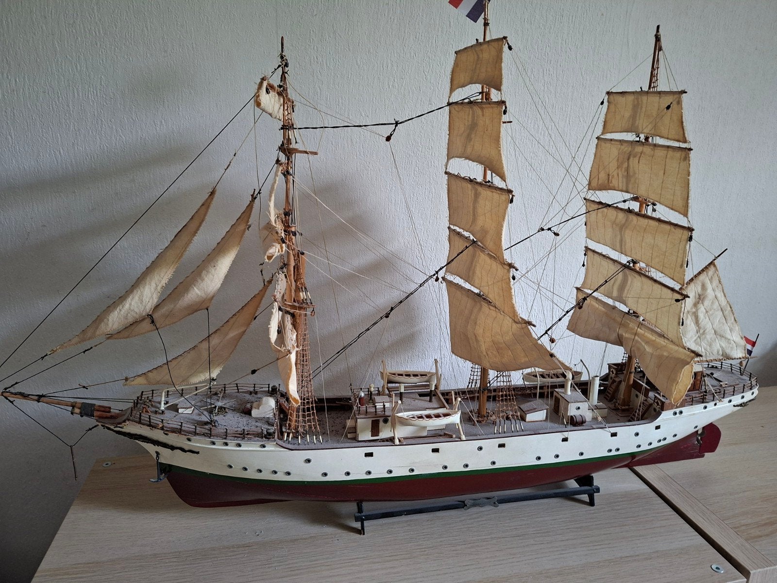 Gedetailleerd model van een zeilschip, Hobby en Vrije tijd, Modelbouw | Boten en Schepen, Ophalen, Gebruikt, Groter dan 1:32, Overige merken