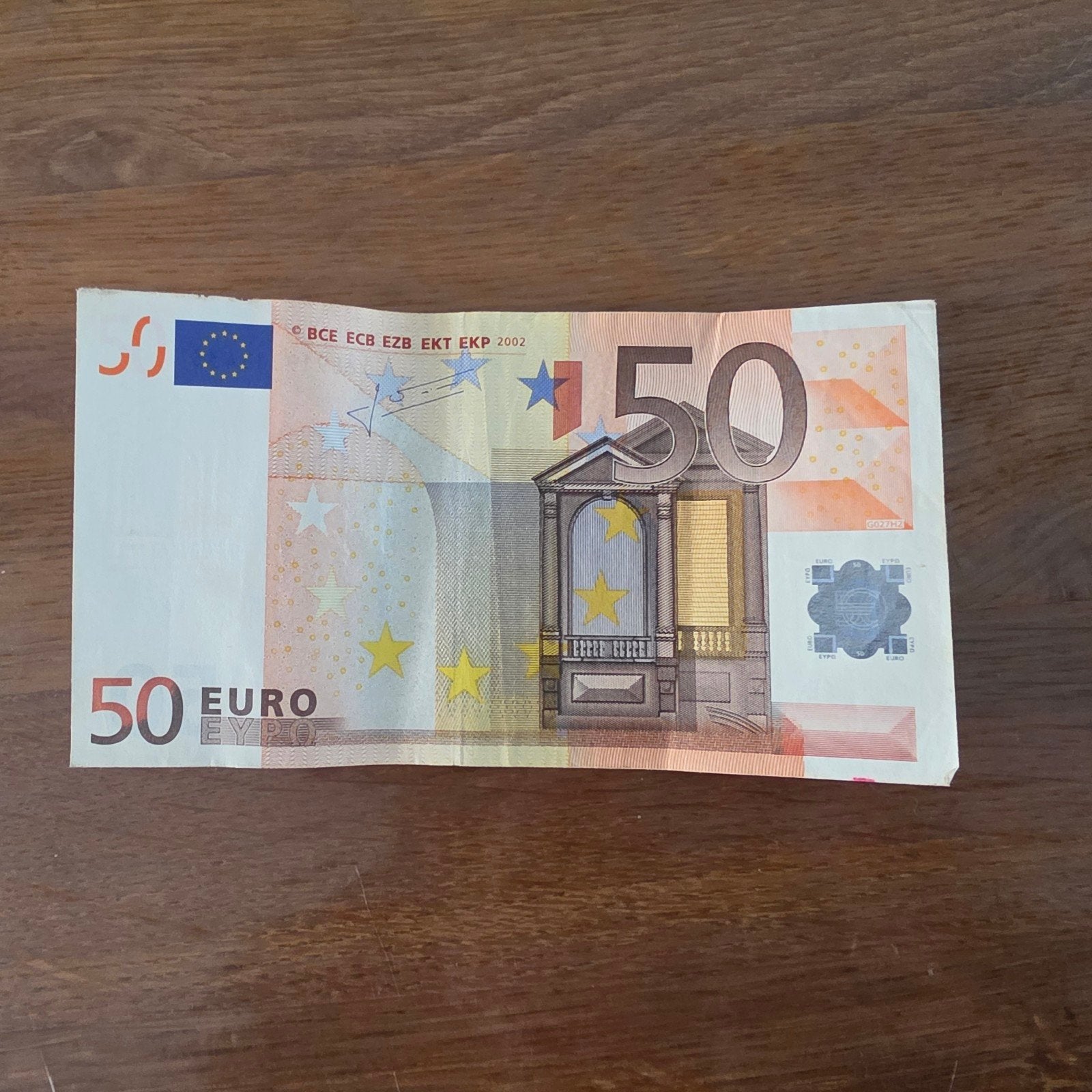 50 Euro biljet - Serie 2002, Ophalen of Verzenden