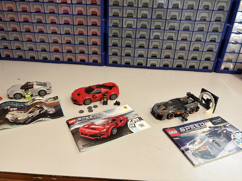 Set LEGO Speed Champions (76895, 75910, 75892)., Kinderen en Baby's, Speelgoed | Duplo en Lego, Gebruikt, Lego, Compleet, Complete set