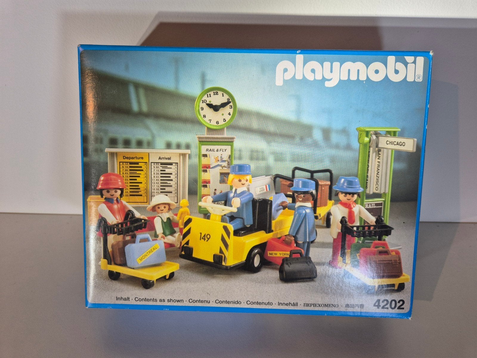 Playmobil Treinset 4202 - Rail & Fly Luchthaven, Kinderen en Baby's, Speelgoed | Playmobil, Ophalen of Verzenden