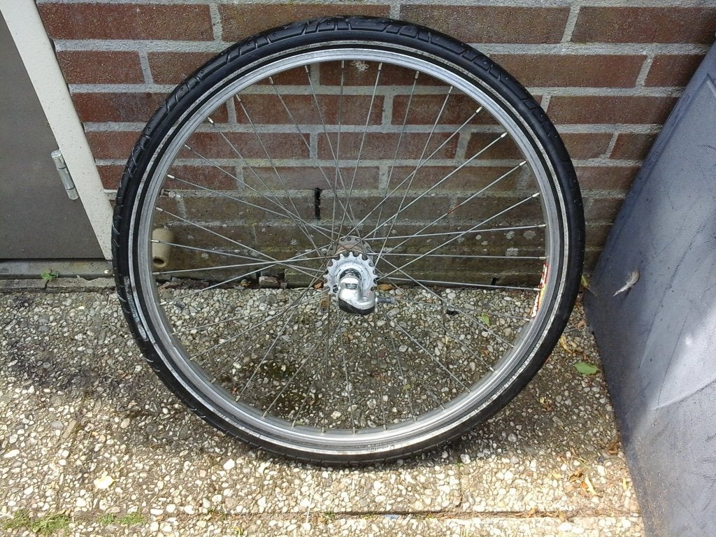 achterwiel 26 inch met 3 versnellingen, Fietsen en Brommers, Fietsonderdelen, Ophalen of Verzenden, Band