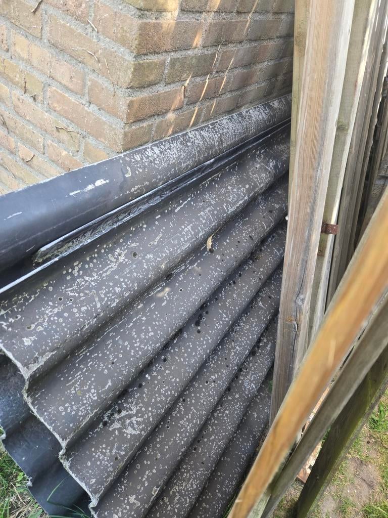 Gebruikte golfplaten voor dak of schuur, Overige materialen, Gebruikt, Ophalen of Verzenden, 15 m² of meer