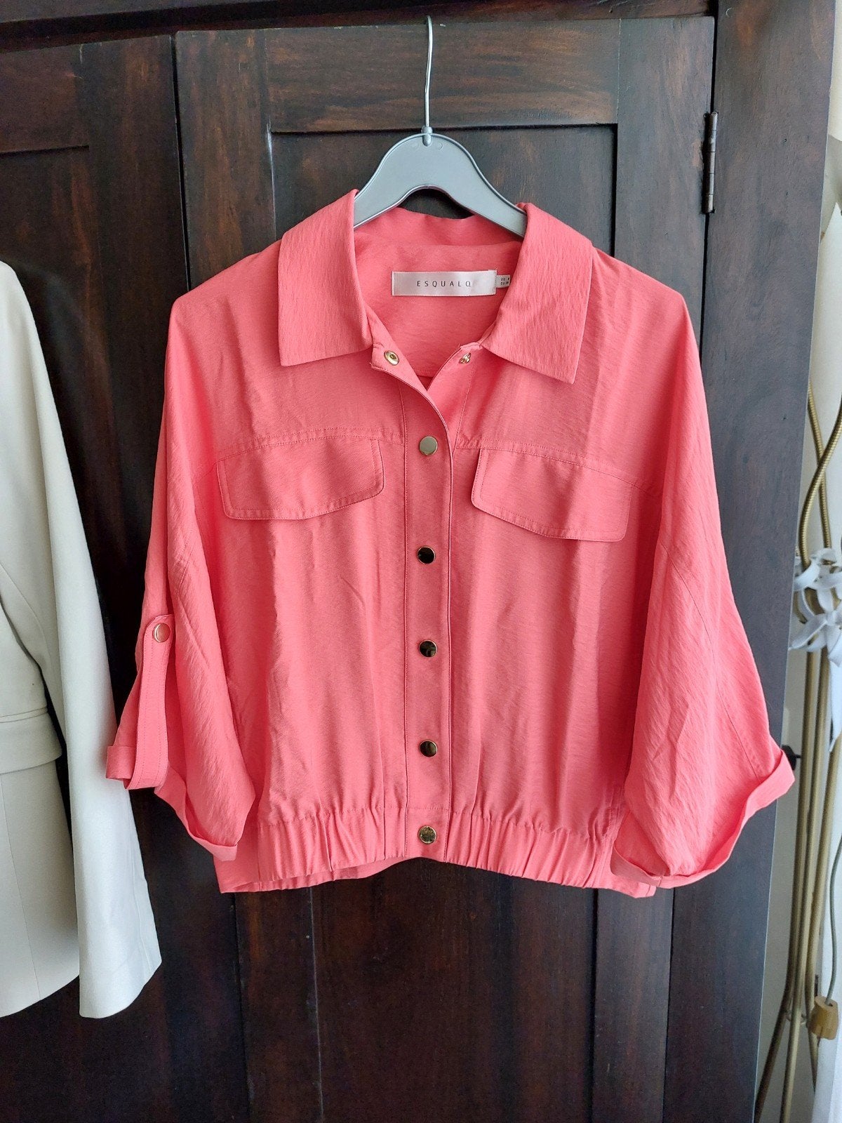 Blouse/jasje van Esqualo, Ophalen of Verzenden, Zo goed als nieuw, Maat 38/40 (M), Rood