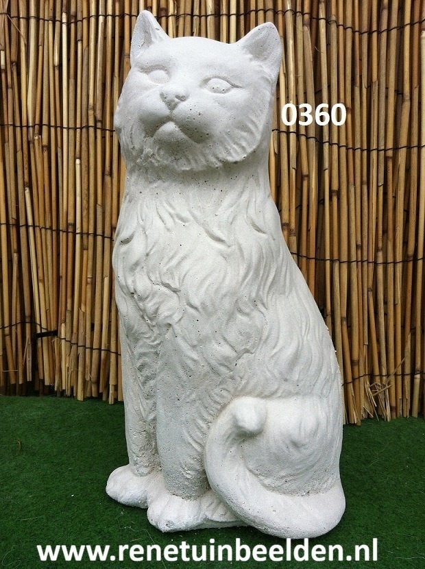 Poes / kater. nr 0360., Tuin en Terras, Tuinbeelden, Ophalen of Verzenden, Nieuw, Beton, Dierenbeeld
