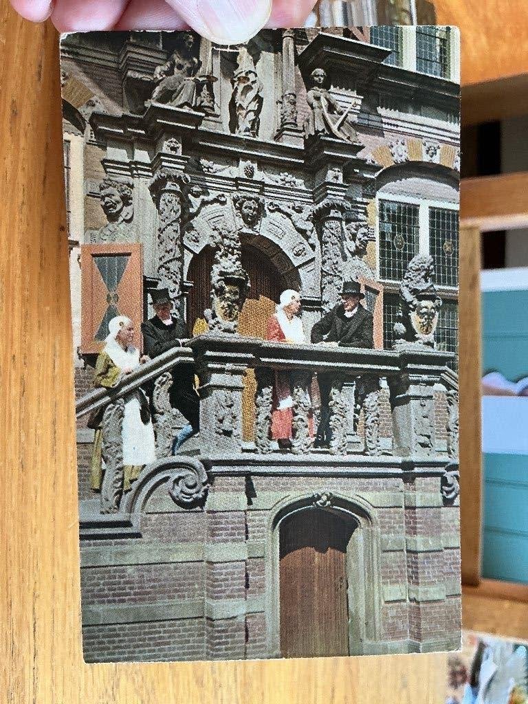 Bolsward bordes stadhuis, Verzenden, 1960 tot 1980, Gelopen, Friesland