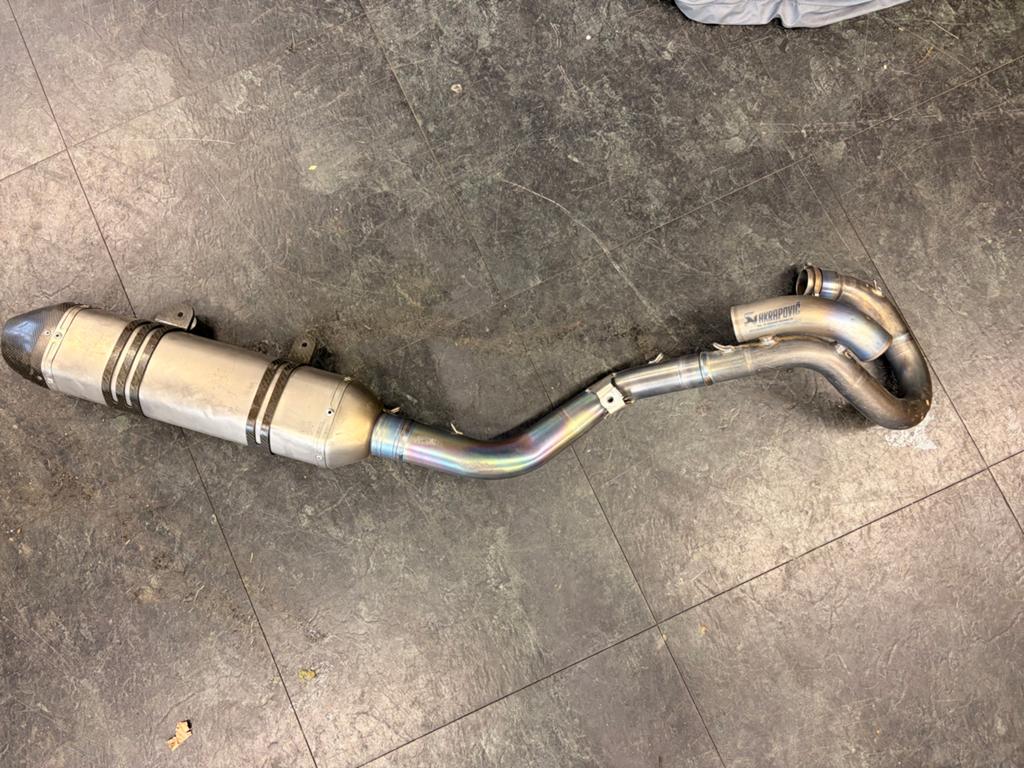 Akrapovic uitlaat KTM 250 SXF 2019-2022, Ophalen of Verzenden, Gebruikt