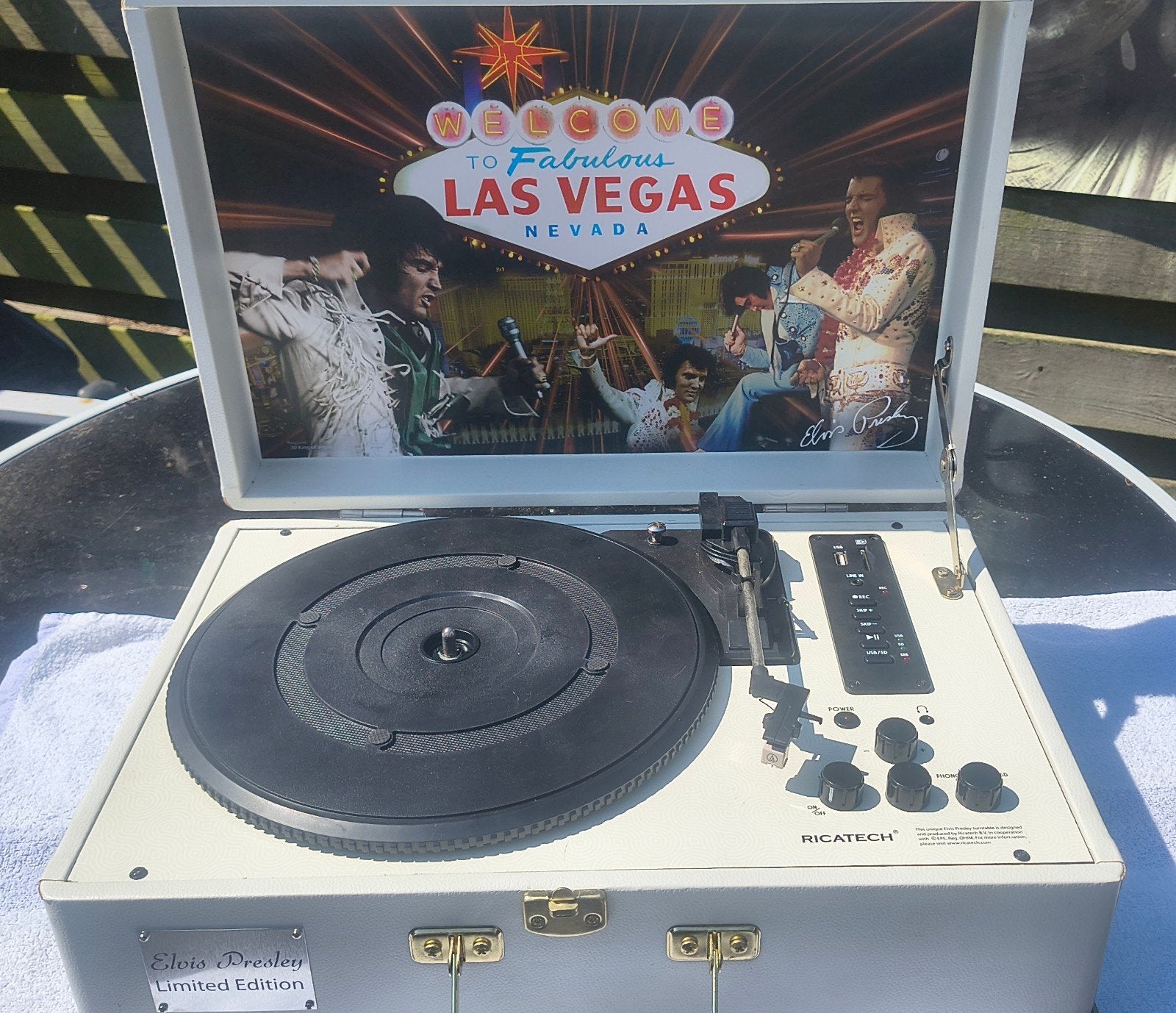 Elvis Presley Las Vegas Ritatech Platenspeler in Koffer, Ophalen of Verzenden