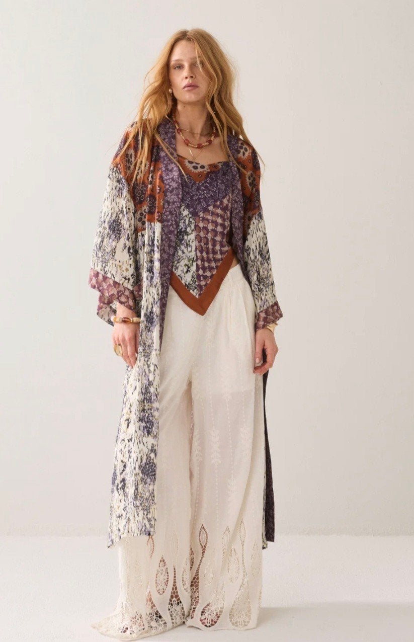 Prachtige kimono/jurk van SUMMUM in L, Kleding | Dames, Summum, Ophalen of Verzenden, Nieuw, Maat 42/44 (L)