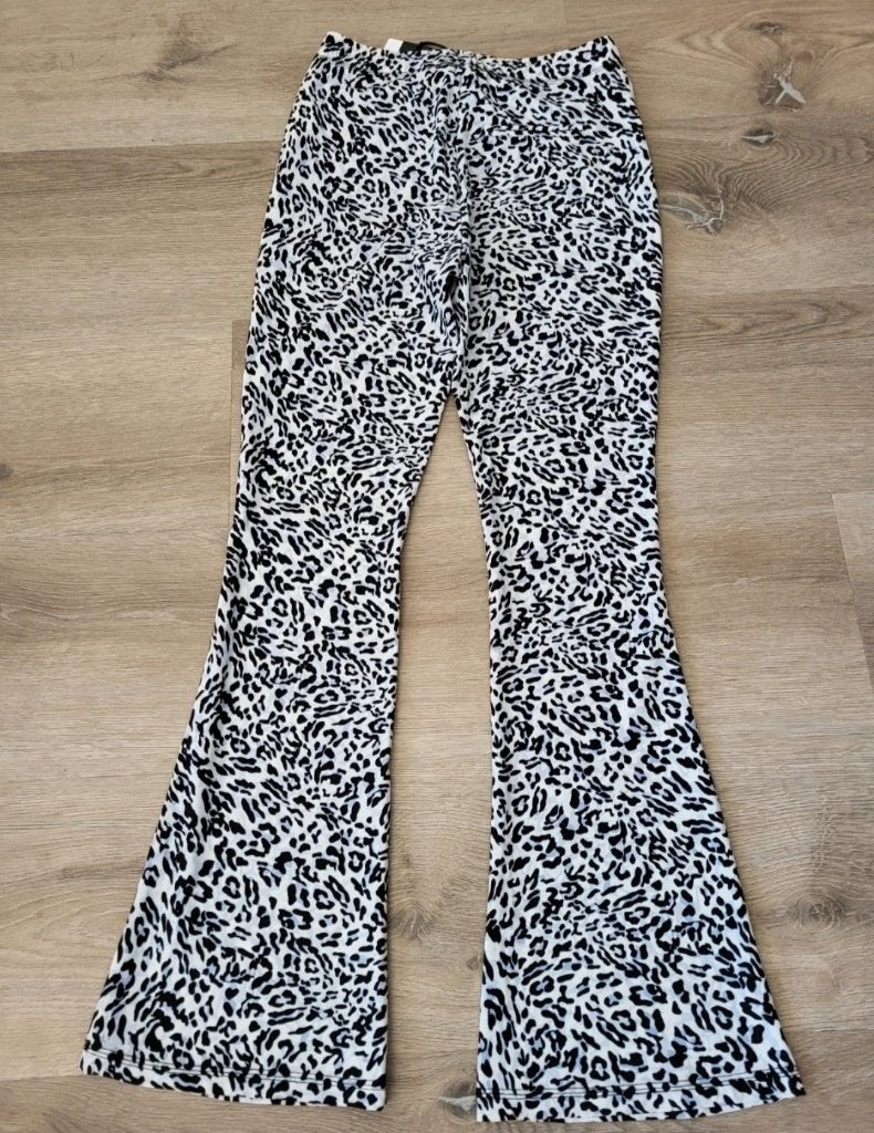 Flair broek panterprint van Mooij maat S, Kleding | Dames, Maat 38/40 (M), Mooij, Wit, Nieuw