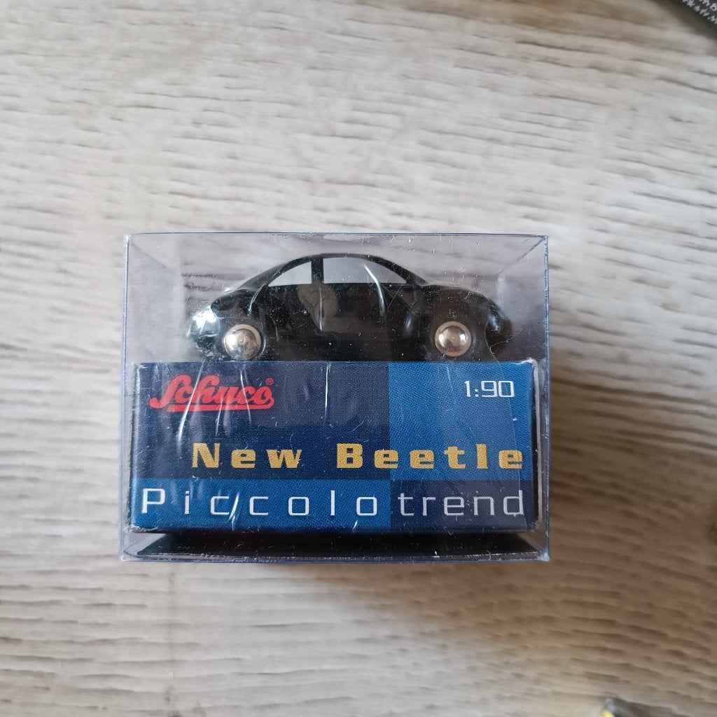Schuco Piccolo 1:90 05331 VW New Beetle zwart, Ophalen of Verzenden, Nieuw, Auto