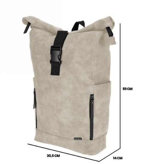 Norlander Nubuck Fiets Rugtas Taupe 30 x 14 x 56 cm, Ophalen of Verzenden, Nieuw, Overige merken