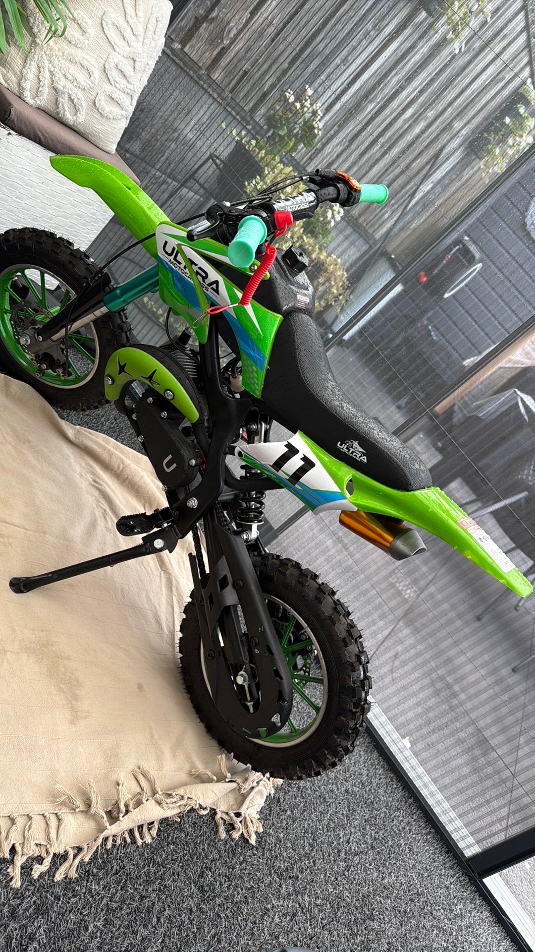 Ultra motorcross kindercrosser 49cc trekstarter, Fietsen en Brommers, Ophalen, Zo goed als nieuw, Overige typen