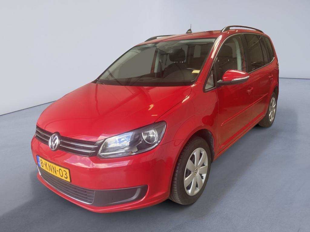 Volkswagen Touran 1.6 TDI 77KW Dsg7 Cross 2013 Rood, Stof, 4 cilinders, Origineel Nederlands, Diesel