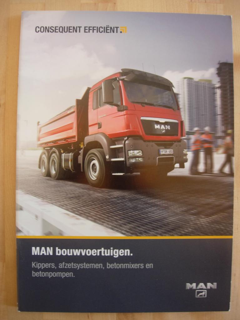 MAN Diesel TGL TGM TGS TGX Bouwvoertuigen Brochure 2010, MAN Diesel, Ophalen of Verzenden, Zo goed als nieuw, Overige merken