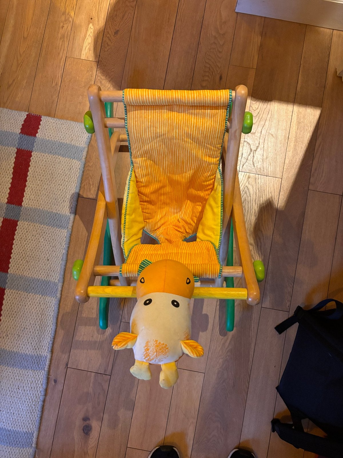 Gratis Hobbelpaard - Houten Schommelstoel met Giraffe, Ophalen, Gebruikt