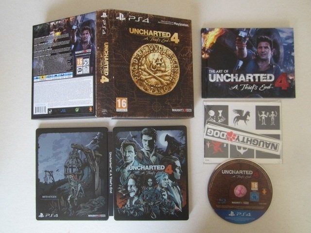 Uncharted 4 limited edition Playstation 4 PS4, Avontuur en Actie, 1 speler, Ophalen of Verzenden, Zo goed als nieuw