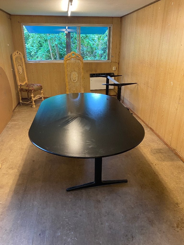 2x zware tafel uit schaftkeet, Huis en Inrichting, Tafels | Eettafels, Gebruikt, 50 tot 100 cm, 150 tot 200 cm, Vijf personen of meer