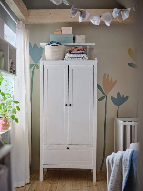 Ikea sundvik kledingkast met lade en hangruimte, Gebruikt, Modern, functioneel, 50 tot 100 cm, 150 tot 200 cm