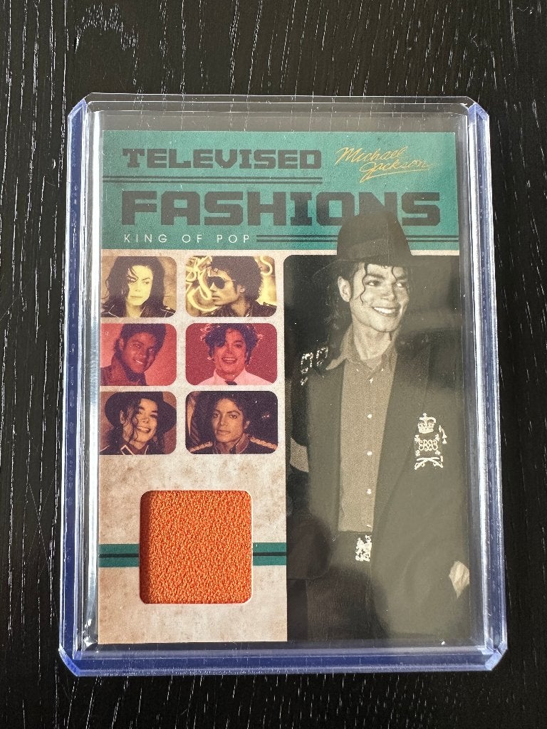 Michael Jackson Panini swatch zeldzaam – TV3, Ophalen of Verzenden, Zo goed als nieuw, Foto of Kaart