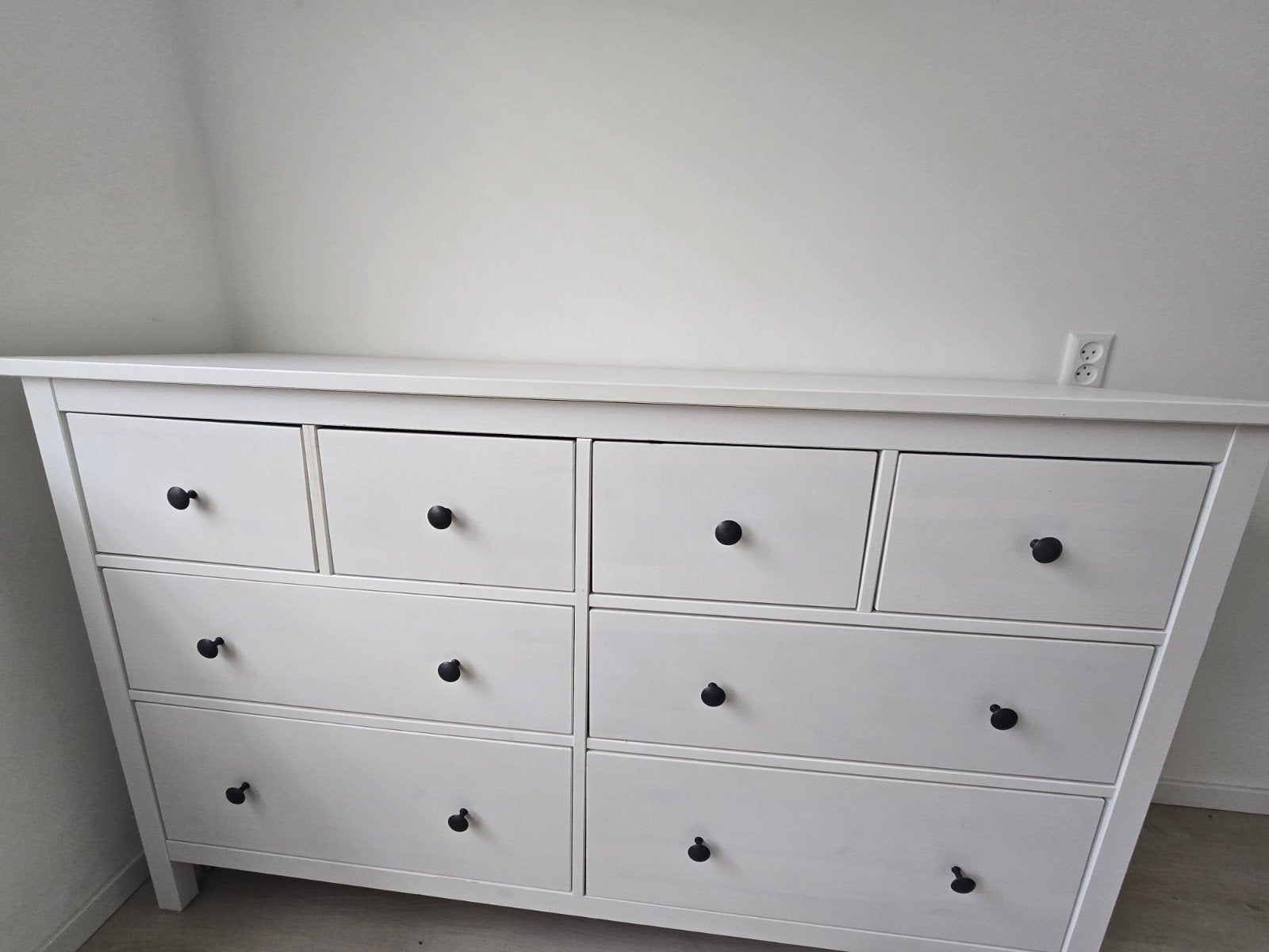 Ladekast 8 lades, wit gebeitst, 160x96 cm, Zo goed als nieuw, Ophalen, 100 tot 150 cm, 5 laden of meer, 100 tot 150 cm