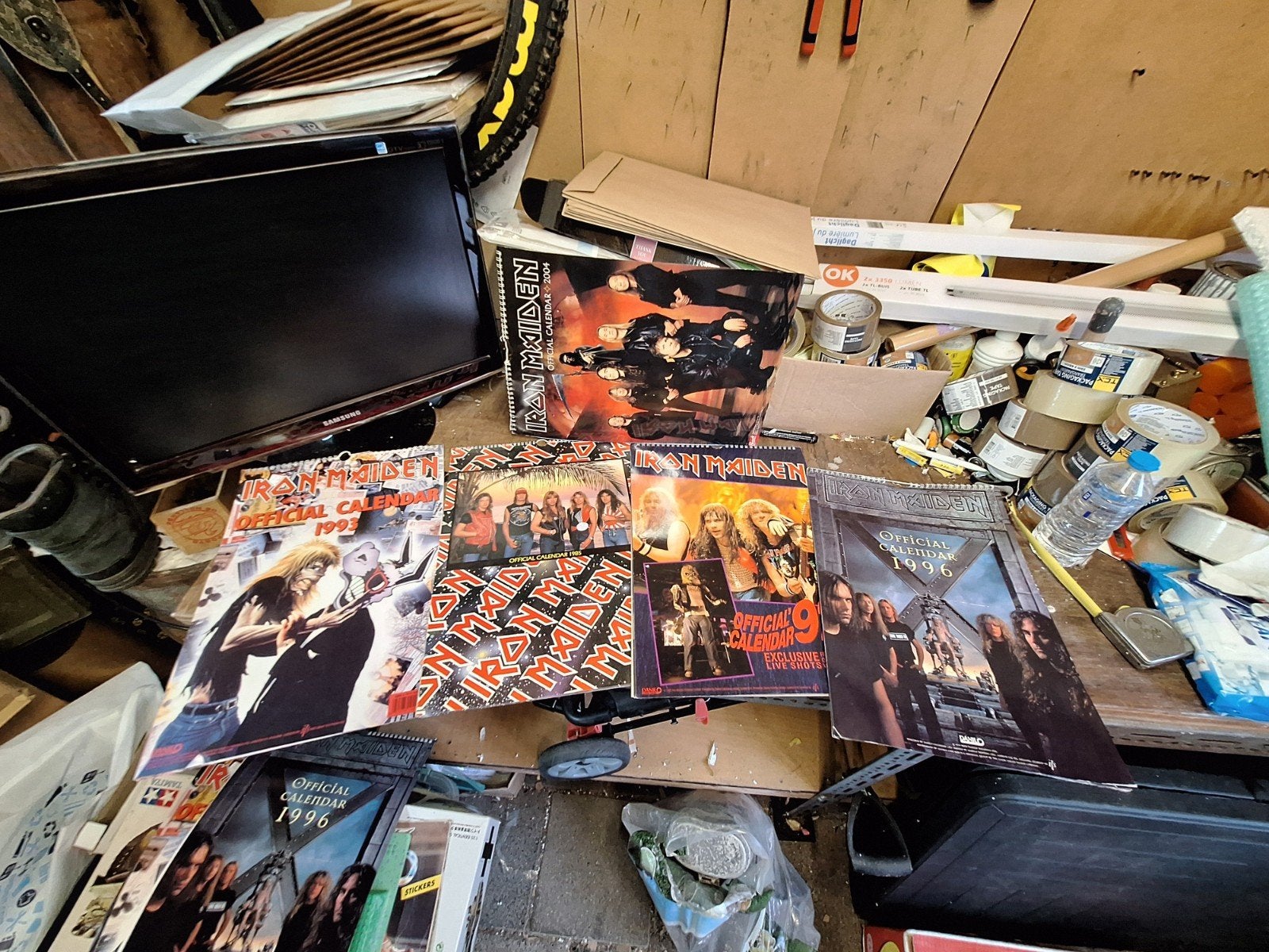 Vintage originele kalenders Iron Maiden jaren 80-2000, Ophalen of Verzenden, Gebruikt