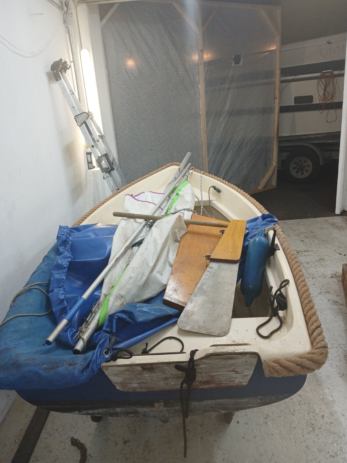 Zeil jol 2m40., Ophalen of Verzenden, Gebruikt, Minder dan 15 m²