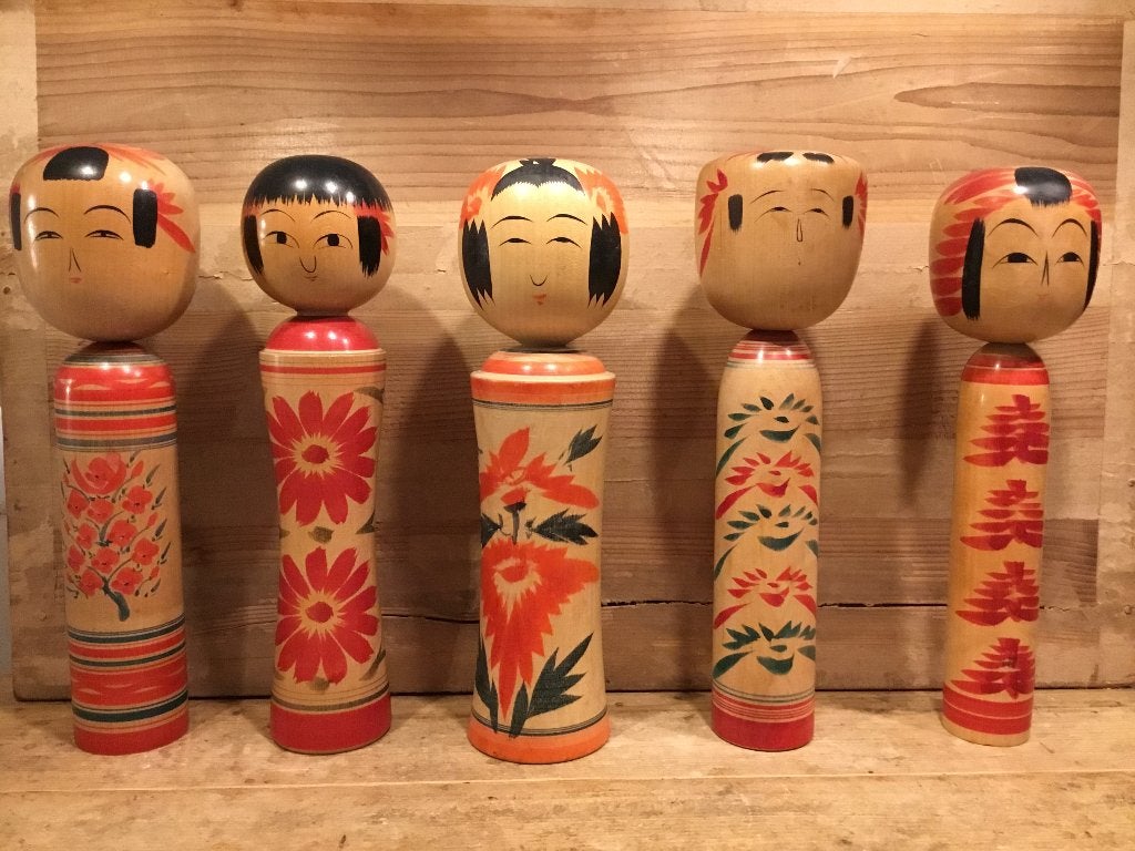 Japanse kokeshi poppen (€25 p/s prijs is incl. verzending), Hout, Handgemaakt, Ophalen of Verzenden, Japan