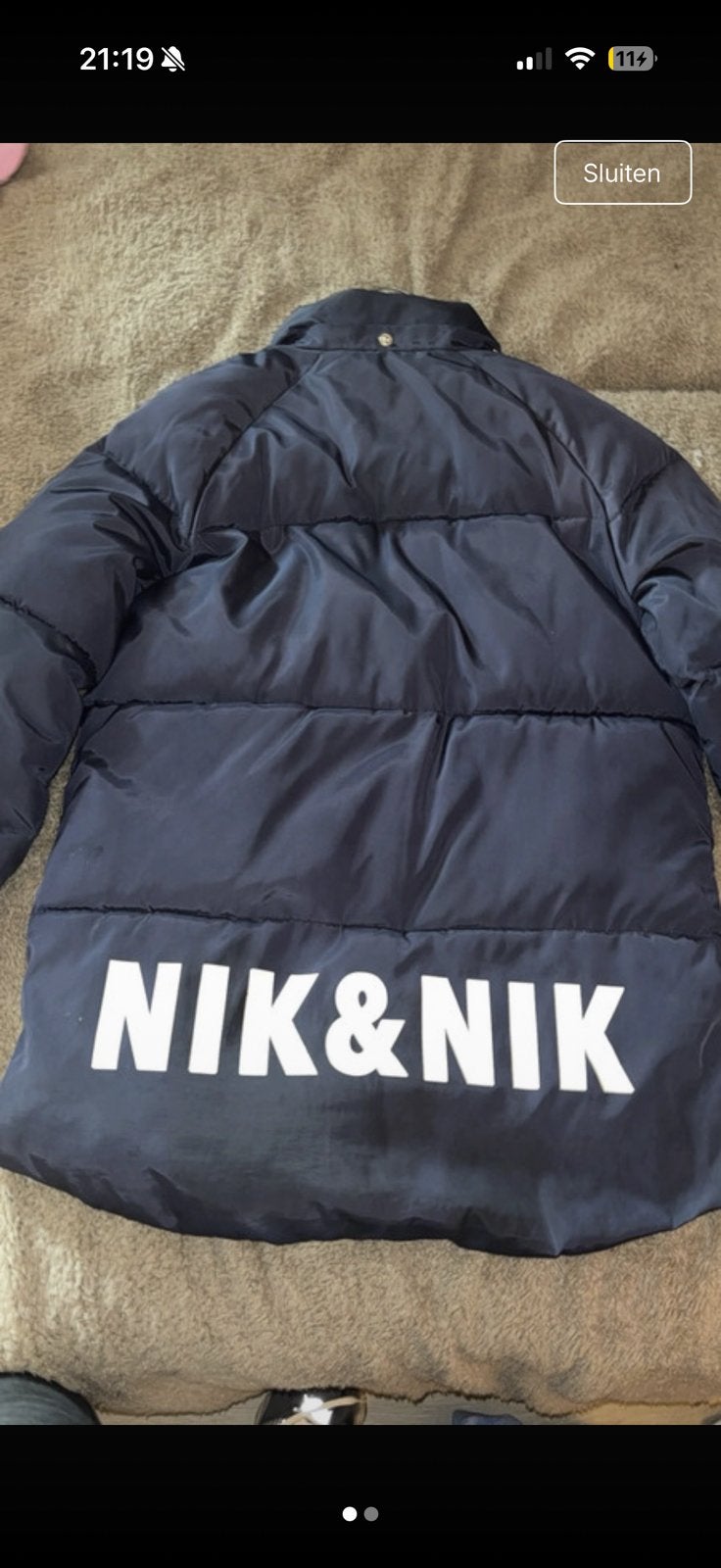 nik and nik jas maat 164, Ophalen of Verzenden, Zo goed als nieuw, Overige maten, Zwart