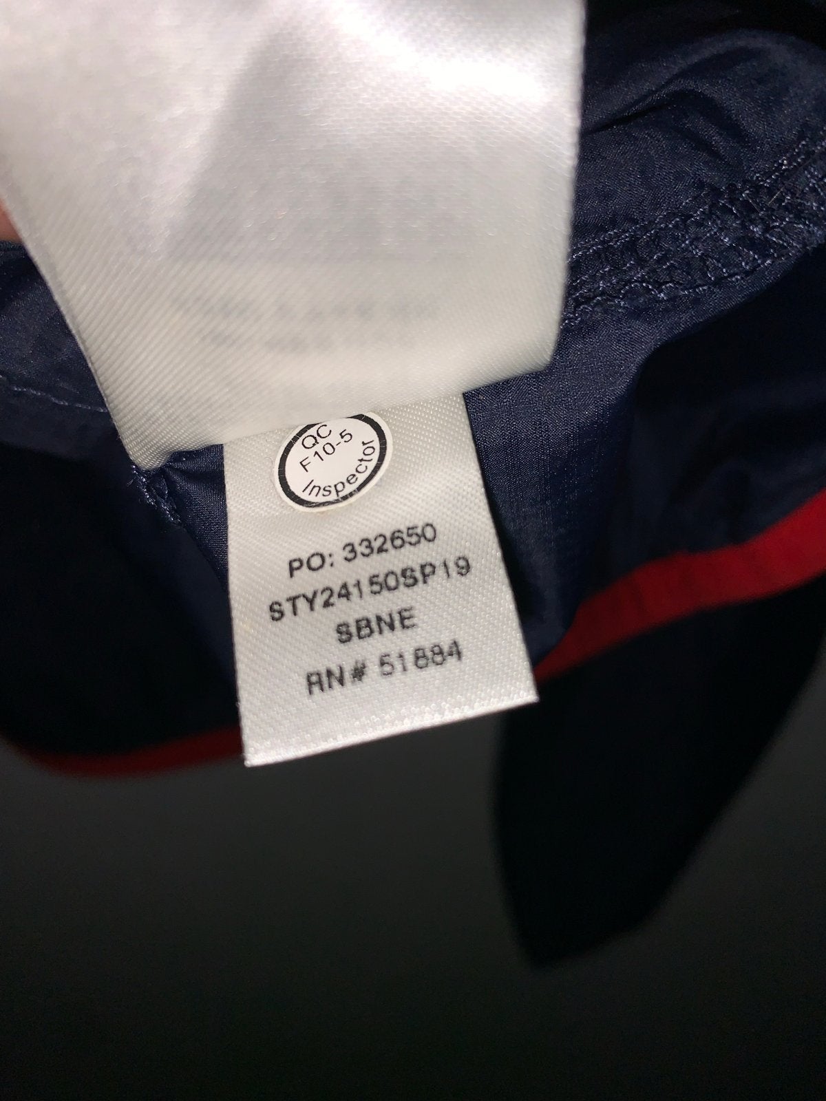 Patagonia Worn Wear Anorak Jas - Donkerblauw met Rood, Ophalen of Verzenden, Zo goed als nieuw, Maat 48/50 (M), Blauw