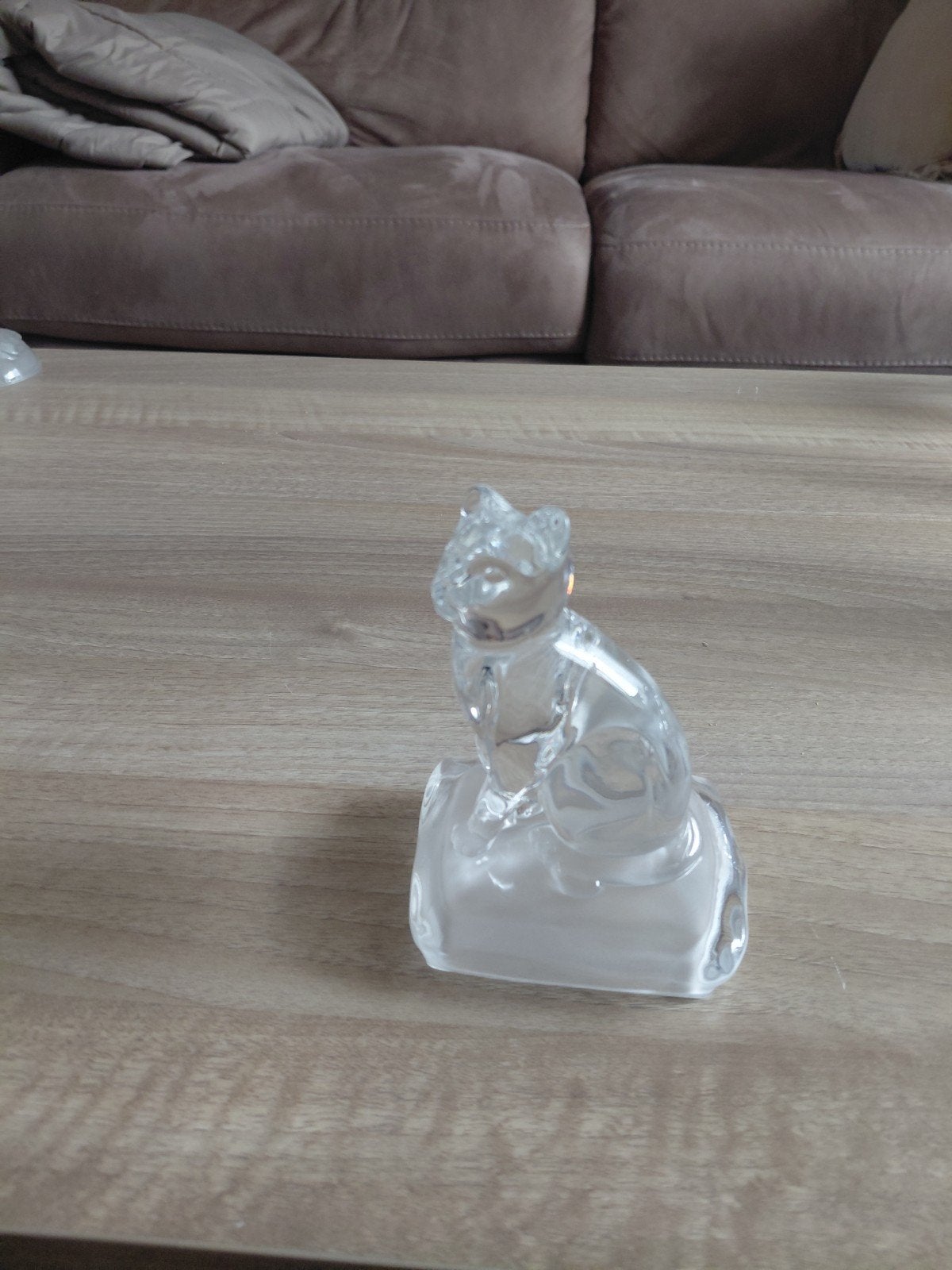 Glazen kat beeldje - Decoratief en elegant, Ophalen of Verzenden