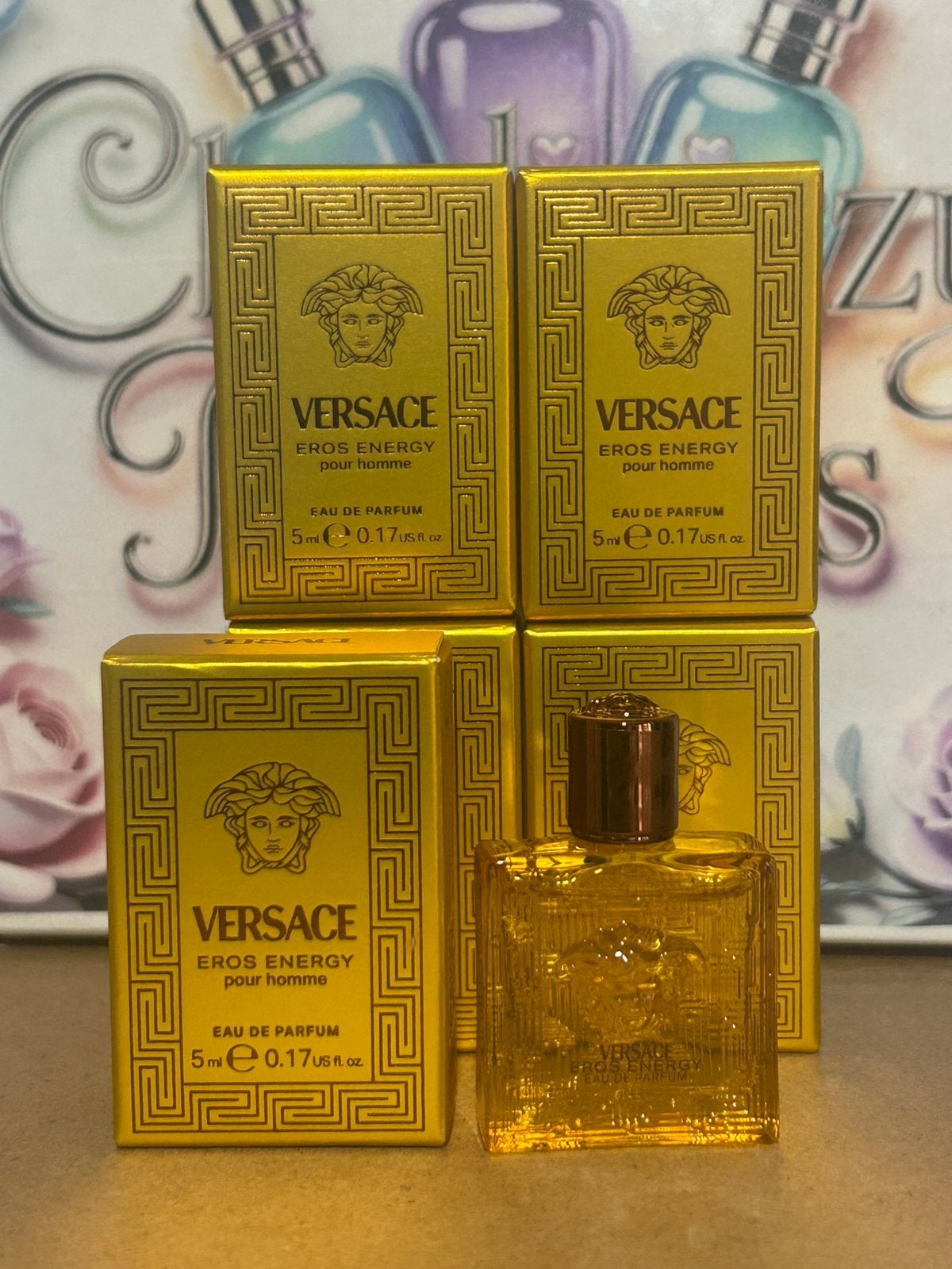 Versace - eros energy miniatuur 5ml edp, Ophalen of Verzenden, Nieuw
