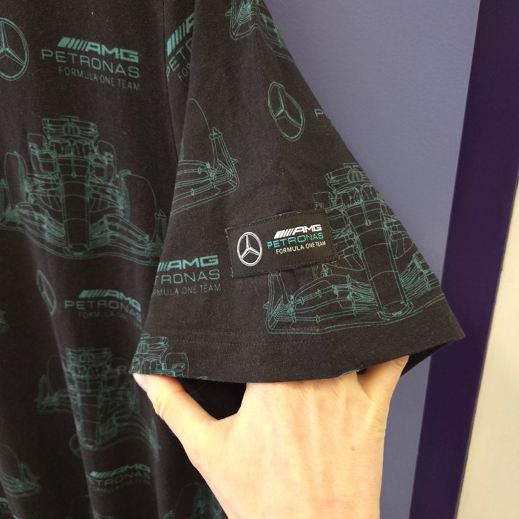 PUMA x Mercedes AMG Petronas F1 T-shirt heren XXL nr, Puma, Puma SE, Zwart, Overige maten