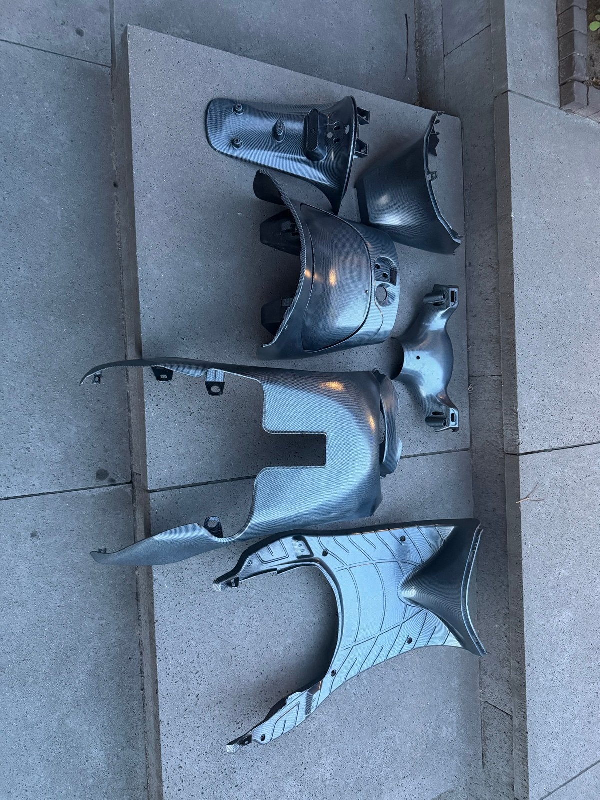 Piaggio Zip 2T / 4T binnenkappenset – Carbon Look, Ophalen, Nieuw, Kap, Piaggio