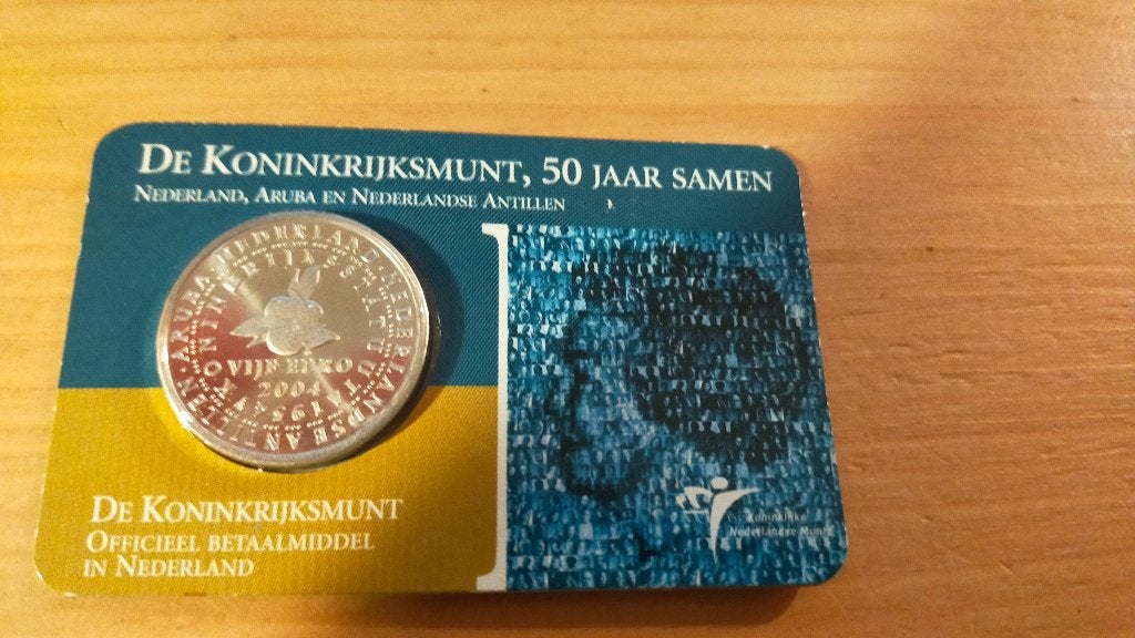 Coincard Koninkrijksmunt, Ophalen of Verzenden, Overige landen, 5 euro, Zilver