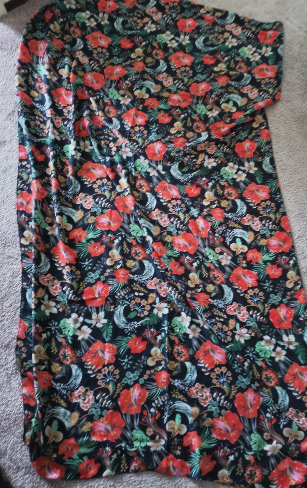 Tantilly sjaal rayon bloem, Verzenden, Maat 42/44 (L), Nieuw, Sjaal