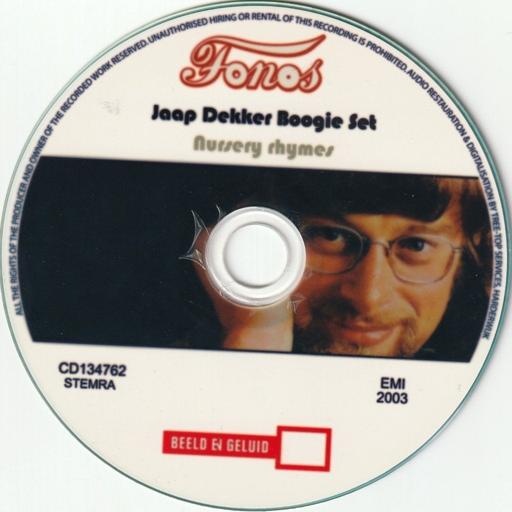 Jaap Dekker - Nursery Rhymes - FONOS CD - als nieuw, Cd's en Dvd's, Ophalen of Verzenden, Zo goed als nieuw, Album
